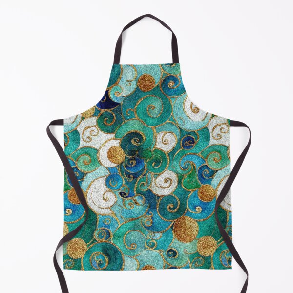 Item preview, Teal & Gold Reverie – Art Nouveau Watercolor Patterns (Klimt-Inspired) designed and sold by Ewa Miller.
