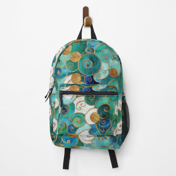 Item preview, Teal & Gold Reverie – Art Nouveau Watercolor Patterns (Klimt-Inspired) designed and sold by Ewa Miller.