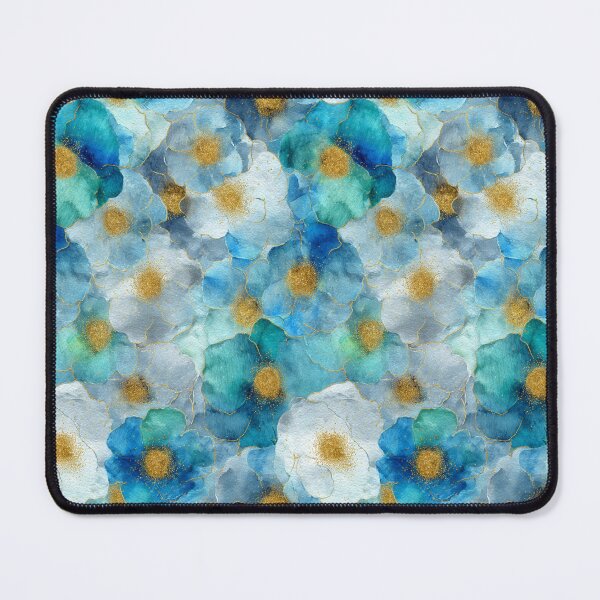 Item preview, Teal & Gold Reverie – Art Nouveau Watercolor Patterns (Klimt-Inspired) designed and sold by Ewa Miller.