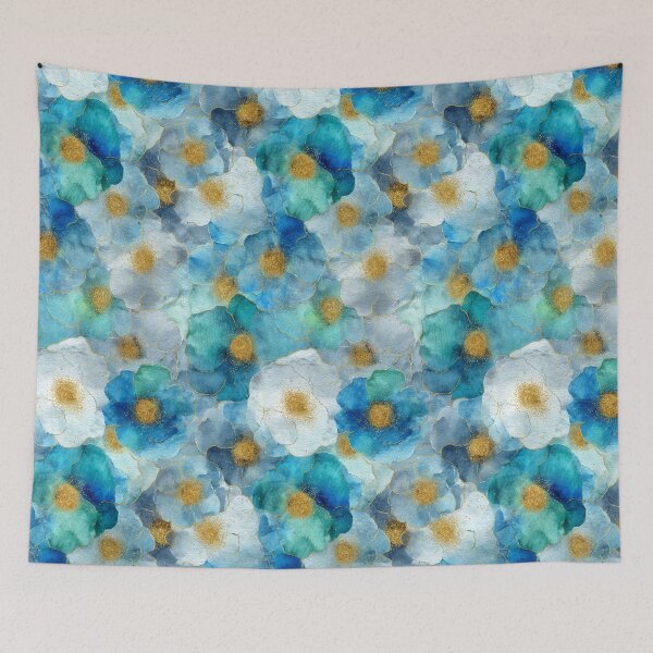 Item preview, Teal & Gold Reverie – Art Nouveau Watercolor Patterns (Klimt-Inspired) designed and sold by Ewa Miller.