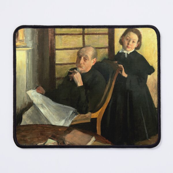 Item preview, Henri Degas and His Niece Lucie Degas by Edgar Degas: Intimate Interior Portrait designed and sold by artofuniverse.