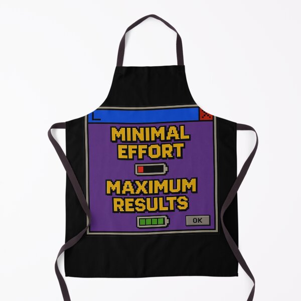 Item preview, Minimal Effort, Maximum Results – Retro Internet Humor Productivity Design designed and sold by Mad Factory Designs.