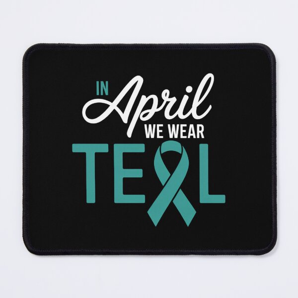Item preview, April National Sexual Assault Awareness Teal Ribbon designed and sold by SyncSusscess.