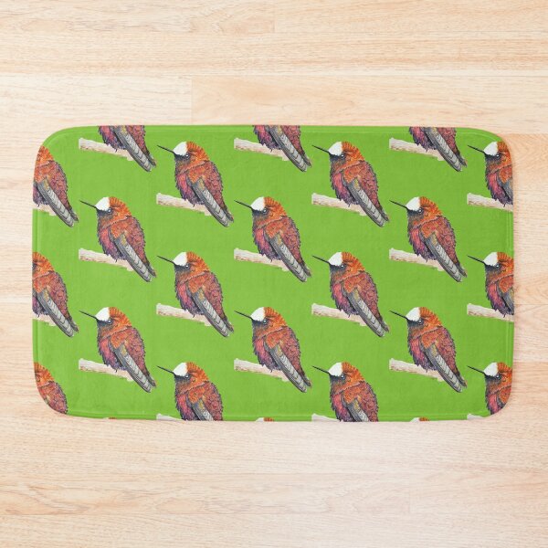 Item preview, Snowcap humingbird hand painted nature art designed and sold by art-elodie-g.