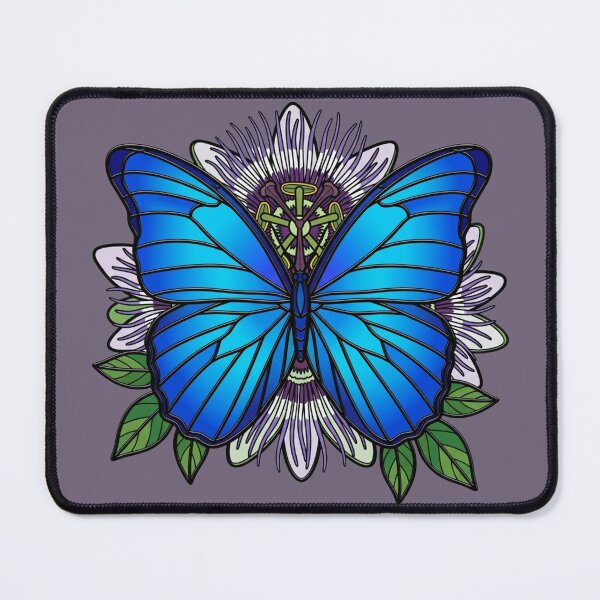 Item preview, Symmetrical Blue Morpho Butterfly Art designed and sold by BirdsnStuff.