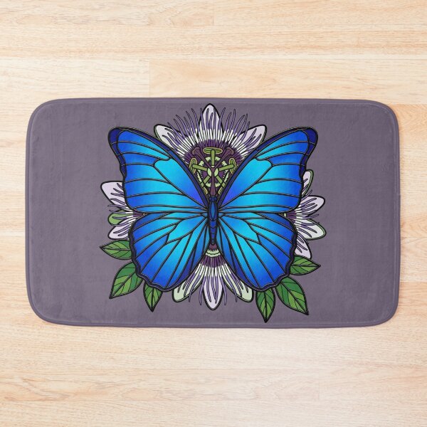 Item preview, Symmetrical Blue Morpho Butterfly Art designed and sold by BirdsnStuff.