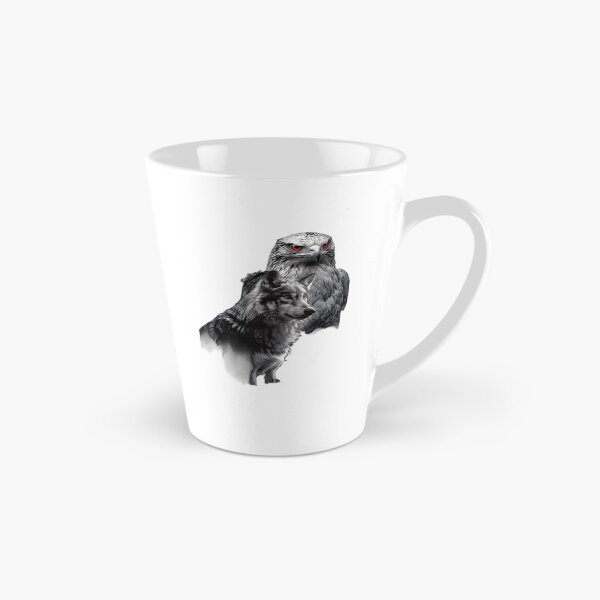 Item preview, Majestic Wolf and Hawk Spirit Animal Art  designed and sold by Crown & Claw.