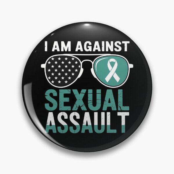 Item preview, Against sexual assault, teal ribbon, sunglasses designed and sold by SyncSusscess.