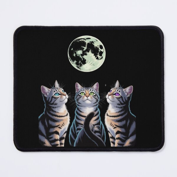 Item preview, Three Cat Moon 3 Wolfs Cute Kitten designed and sold by angolinnArt.