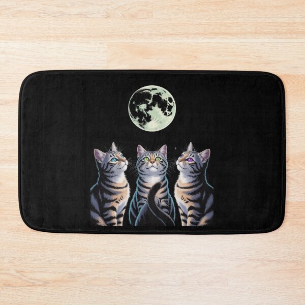 Item preview, Three Cat Moon 3 Wolfs Cute Kitten  designed and sold by angolinnArt.