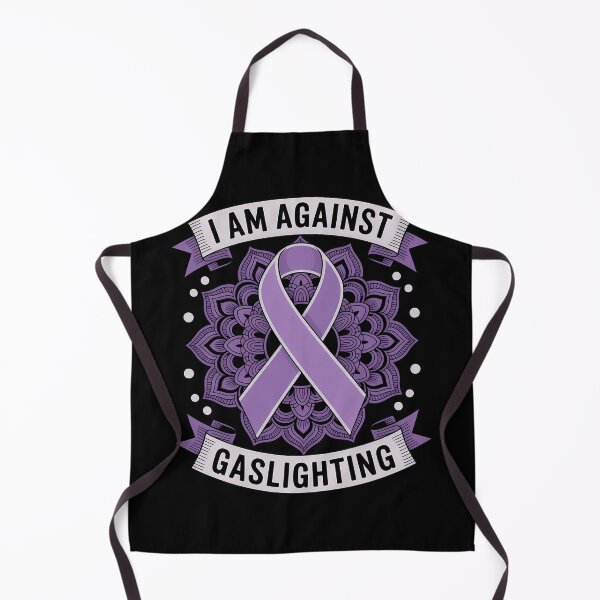 Item preview, Against gaslighting, Mandala, purple ribbon designed and sold by SyncSusscess.