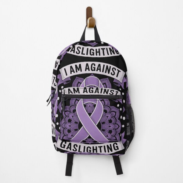 Item preview, Against gaslighting, Mandala, purple ribbon designed and sold by SyncSusscess.