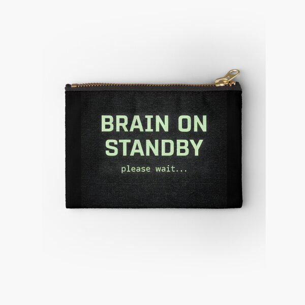 Item preview, Brain on Standby – Retro Internet Mental Pause Statement designed and sold by Mad Factory Designs.