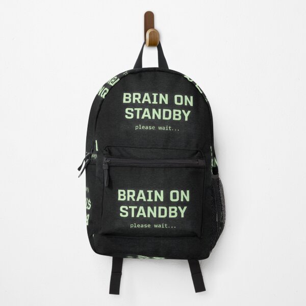 Item preview, Brain on Standby – Retro Internet Mental Pause Statement designed and sold by Mad Factory Designs.