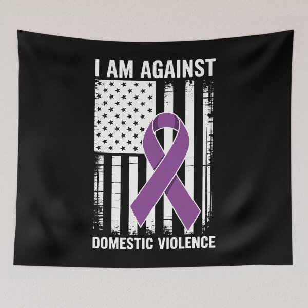 Item preview, Against Domestic Violence, American Flag Women Men designed and sold by SyncSusscess.