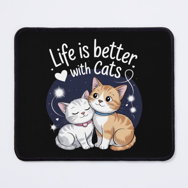 Item preview, Valentine's Cat Lover Life Is Better With Cats mother's day designed and sold by joyouartArt.