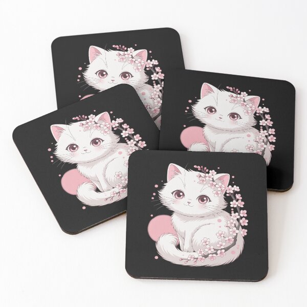 Item preview, Black Cat & Moon Cats Lover Art Style Flowers Cute 1 designed and sold by angolinnArt.