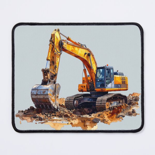 Item preview, Excavator at work designed and sold by LiskoDesign.