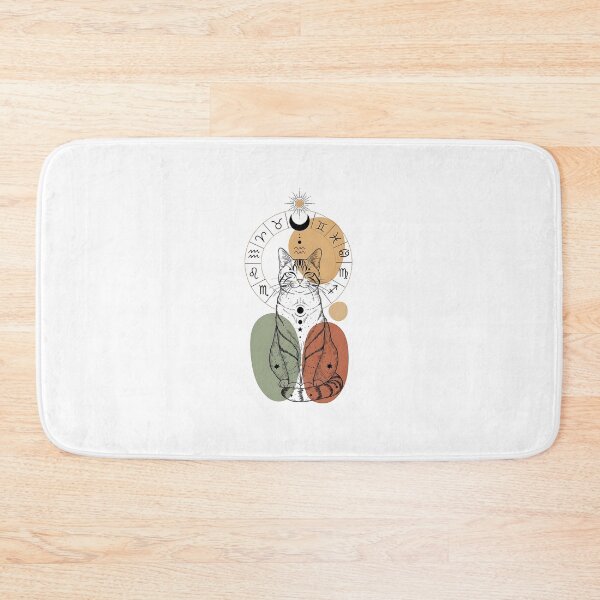 Item preview, Boho Zodiac Guardian Cat – Celestial Astrology Art designed and sold by Pluto ⭐️.