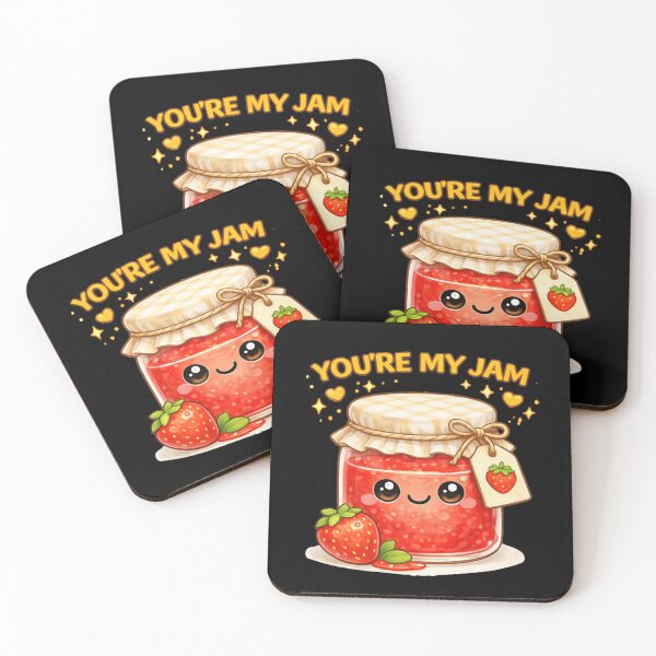 Item preview, You’re My Jam Cute Strawberry Jam designed and sold by Papier Atelier Art.