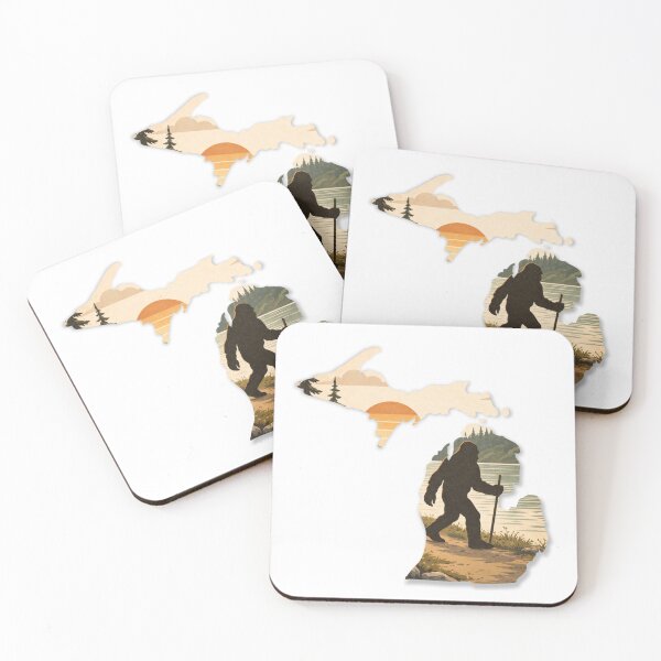 Item preview, Bigfoot Hiking On the Trail - Michigan designed and sold by MostlyOK.