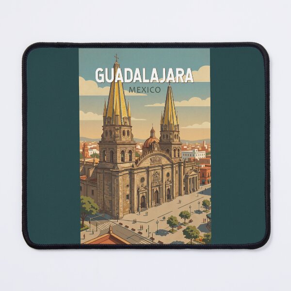 Item preview, Guadalajara Mexico Illustration Travel Art Vintage designed and sold by KrisSidDesigns.