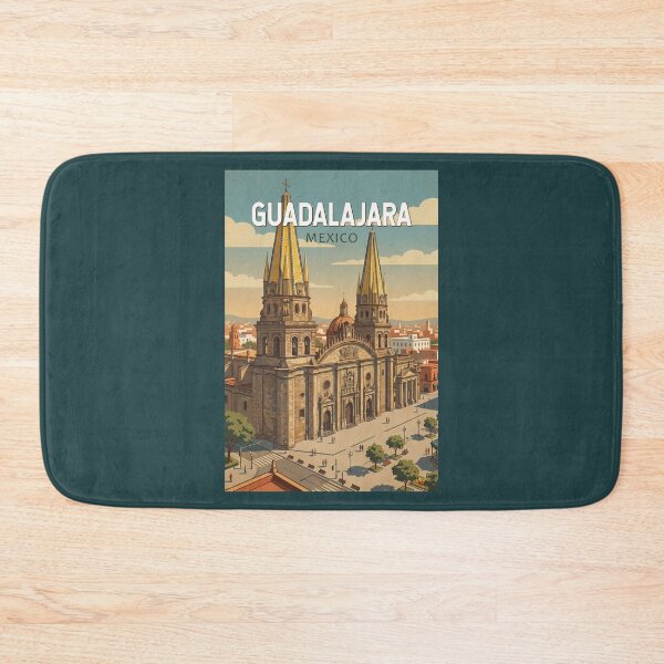 Item preview, Guadalajara Mexico Illustration Travel Art Vintage designed and sold by KrisSidDesigns.