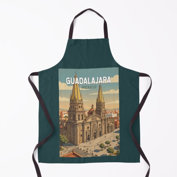 Item preview, Guadalajara Mexico Illustration Travel Art Vintage designed and sold by KrisSidDesigns.