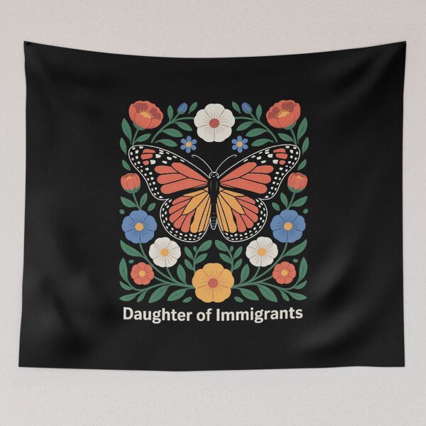 Item preview, Floral Immigrant Social Justice designed and sold by sterabamineh.