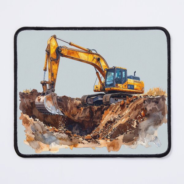 Item preview, Earth in motion, excavators at work designed and sold by LiskoDesign.