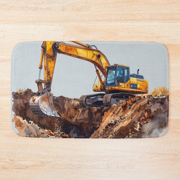 Item preview, Earth in motion, excavators at work designed and sold by LiskoDesign.