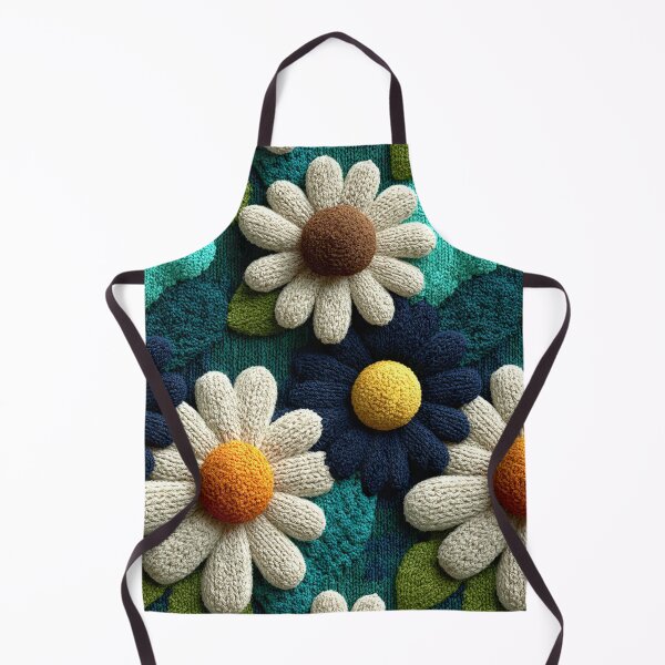 Item preview, Cozy Mint Garden: 3D Knitted Chamomile Bliss designed and sold by Ewa Miller.