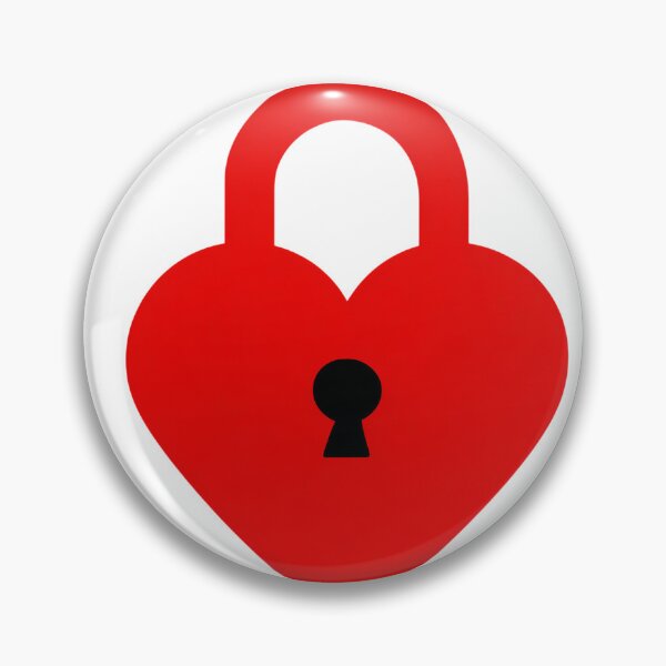 Item preview, Locked Heart Symbol Minimalist Valentine's Day Graphic designed and sold by BigStar-Cart.