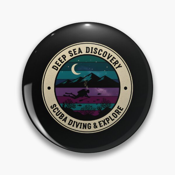 Item preview,  Deep Sea Discovery - Minimalist Scuba Diving & Ocean Explorer Art designed and sold by Axivra.