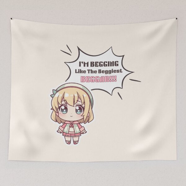 Item preview, Beggiest Beggar Chibi NPC Dialogue Art designed and sold by ChibiKiramimi.