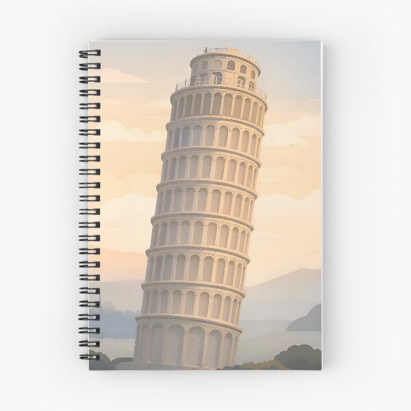 Item preview, Leaning Tower of Pisa – Minimalist Italy Travel Art designed and sold by Minimal Calm.