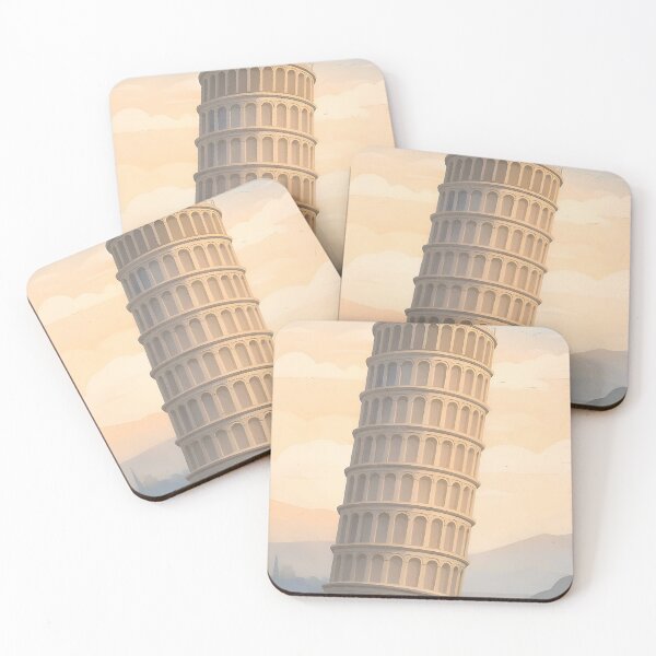 Item preview, Leaning Tower of Pisa – Minimalist Italy Travel Art designed and sold by Minimal Calm.