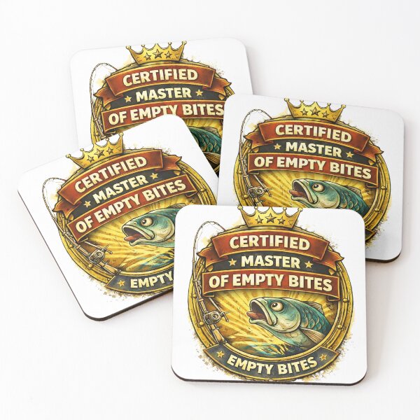 Item preview, Certified Master of Empty Bites – Funny Fishing Design designed and sold by FischingVibes.