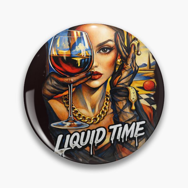 Item preview, Liquid time . Woman and glass of  wine art  designed and sold by Natart1004.