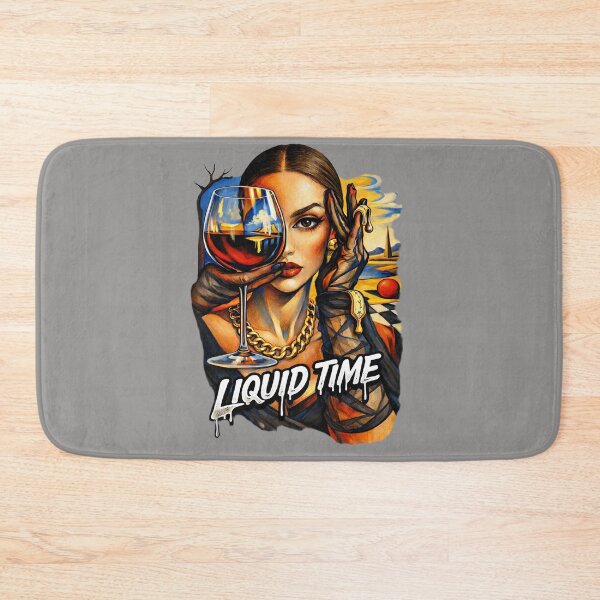 Item preview, Liquid time . Woman and glass of  wine art  designed and sold by Natart1004.