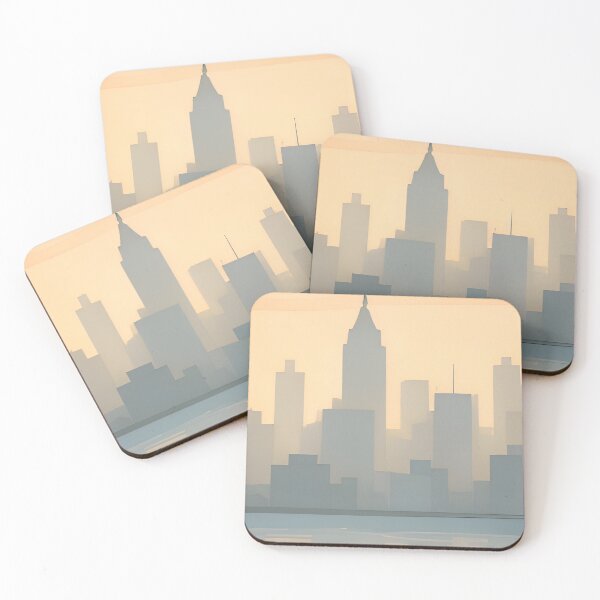 Item preview, New York Minimal Wall Art – Abstract Skyline Geometry designed and sold by Minimal Calm.