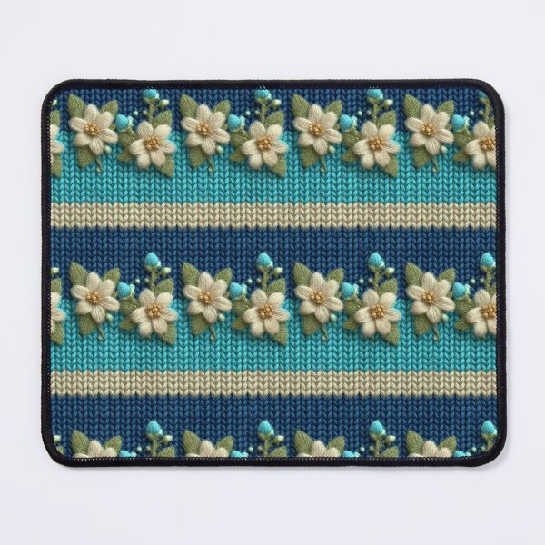 Item preview, Cozy Mint Garden: 3D Knitted Chamomile Bliss designed and sold by Ewa Miller.