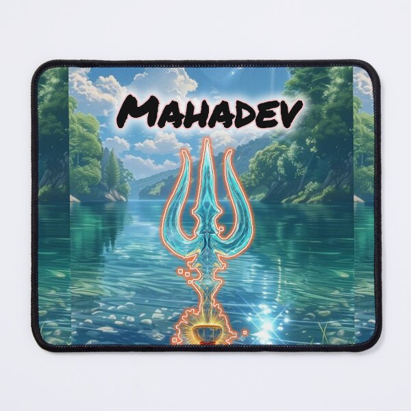 Item preview, Divine Nature with Mahadev Trishul ? | Peaceful Shiva Vibes designed and sold by VeenaArtStudio.