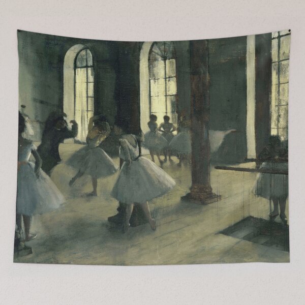 Item preview, La Repetition Au Foyer De La Danse by Edgar Degas: Ballet Studio Poster designed and sold by artofuniverse.
