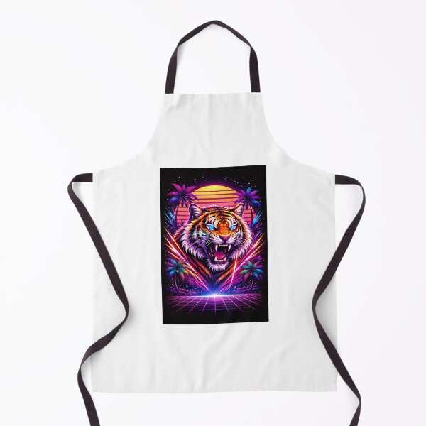 Artikelvorschau, Vaporwave Tigerkopf – Retro-futuristischer Neon-Dschungel entworfen und verkauft von Fleetwood1994.