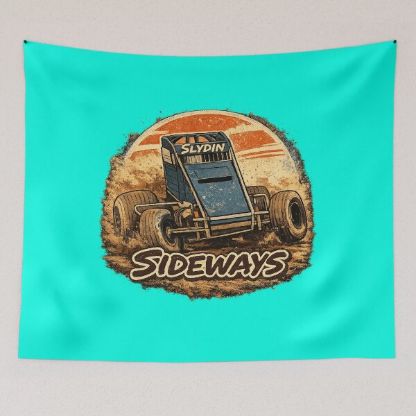 Item preview, Slydin Sideways – Dirt Track Sprint Car Artwork designed and sold by MACodDesigns.