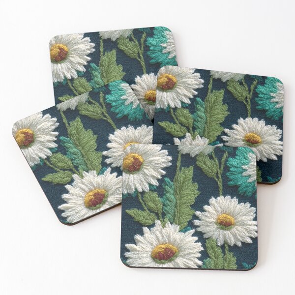 Item preview, Cozy Mint Garden: 3D Knitted Chamomile Bliss designed and sold by Ewa Miller.
