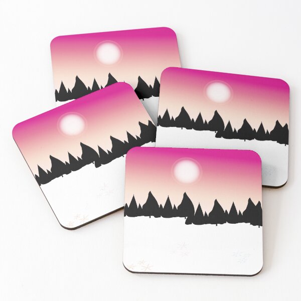 Item preview, Snowy fir tree landscape designed and sold by AdelineBoutique.