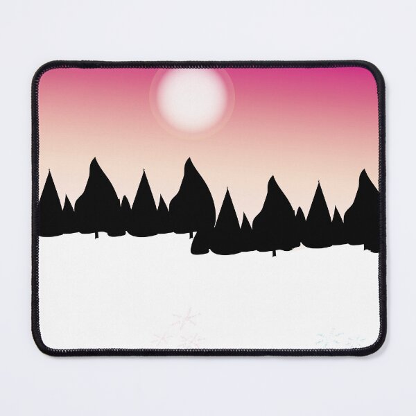 Item preview, Snowy fir tree landscape designed and sold by AdelineBoutique.