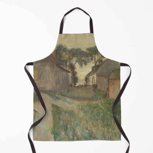Item preview, La Rue Quesnoy Saint Valery Sur Somme by Edgar Degas: Rustic Impressionist Street Scene designed and sold by artofuniverse.